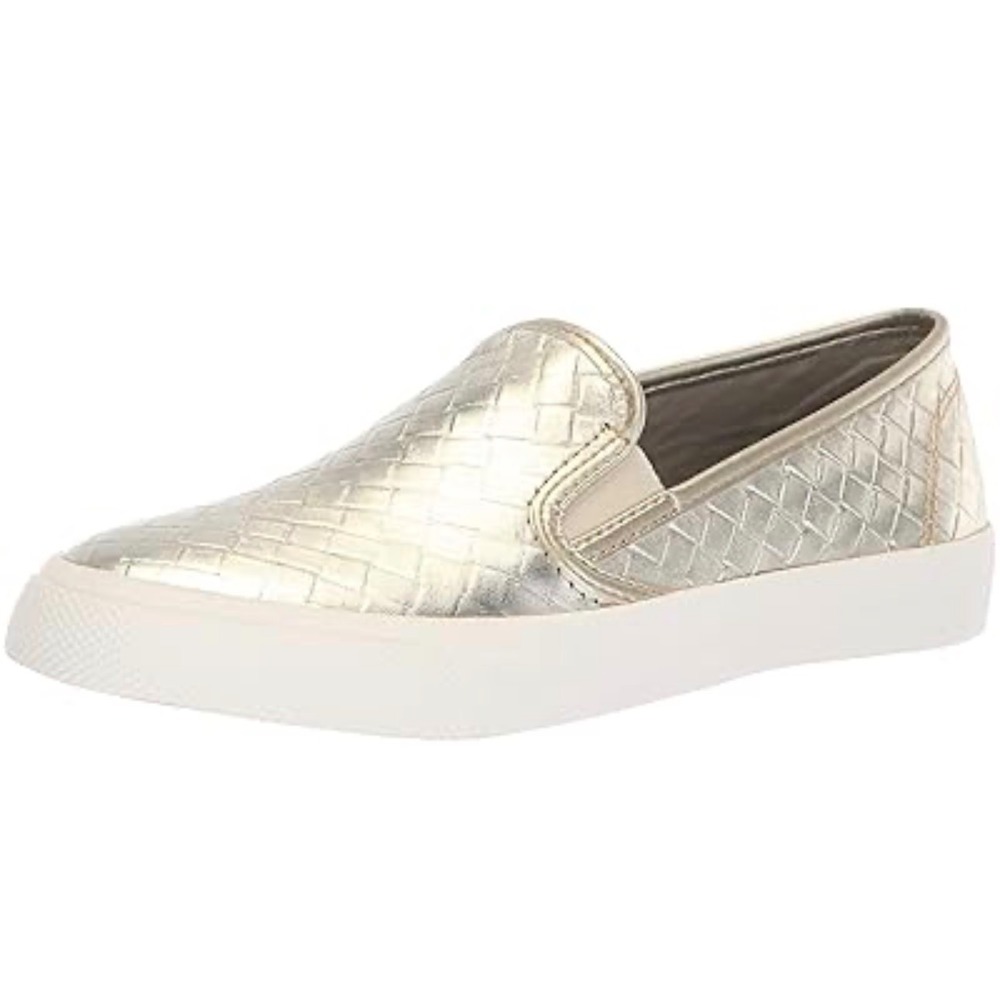 Sperry Women's Seaside Emboss Weave sneaker metallic gold finish size 8.5